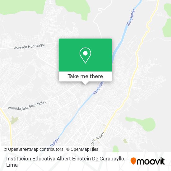 Institución Educativa Albert Einstein De Carabayllo map