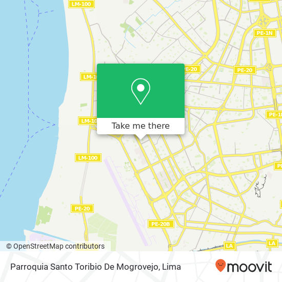 Mapa de Parroquia Santo Toribio De Mogrovejo