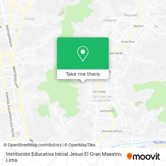 Institución Educativa Inicial Jesus El Gran Maestro map
