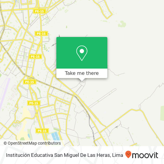 Institución Educativa San Miguel De Las Heras map