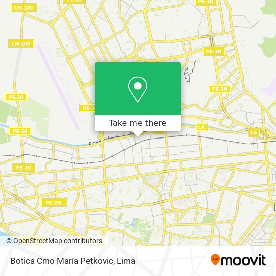 Botica Cmo María Petkovic map