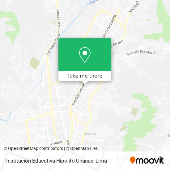 Institución Educativa Hipolito Unanue map