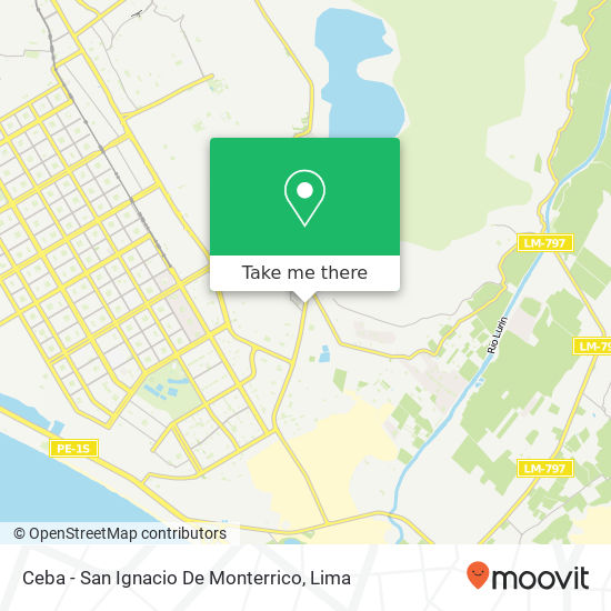 Ceba - San Ignacio De Monterrico map