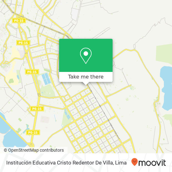 Institución Educativa Cristo Redentor De Villa map