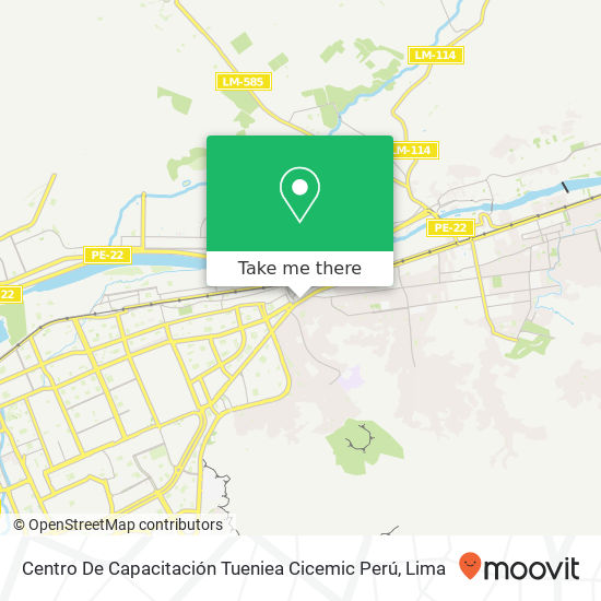 Centro De Capacitación Tueniea Cicemic Perú map