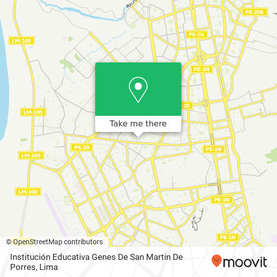 Institución Educativa Genes De San Martin De Porres map