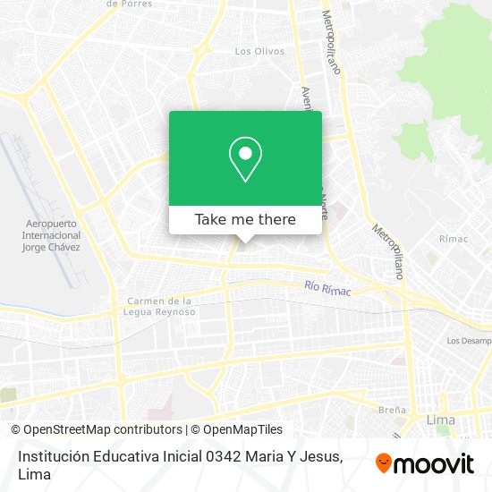 Mapa de Institución Educativa Inicial 0342 Maria Y Jesus