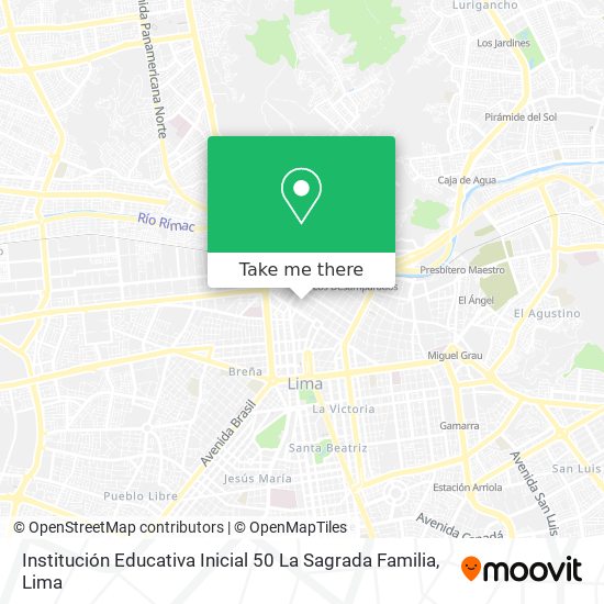 Institución Educativa Inicial 50 La Sagrada Familia map