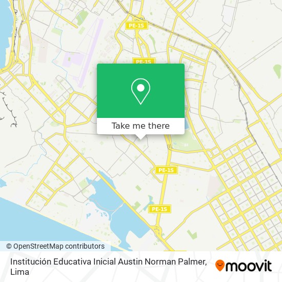 Institución Educativa Inicial Austin Norman Palmer map