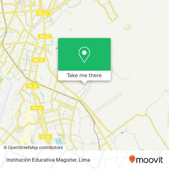 Institución Educativa Magister map
