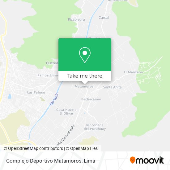 Complejo Deportivo Matamoros map