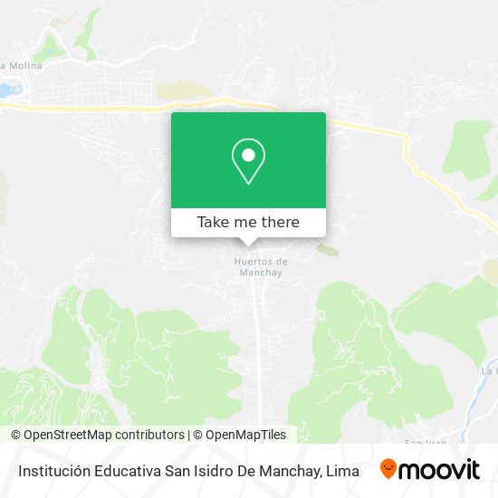 Institución Educativa San Isidro De Manchay map