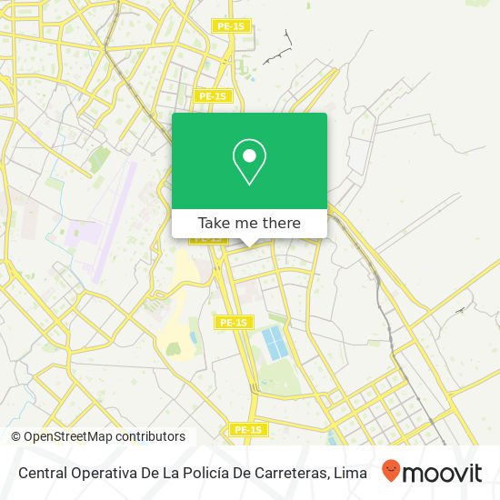 Central Operativa De La Policía De Carreteras map