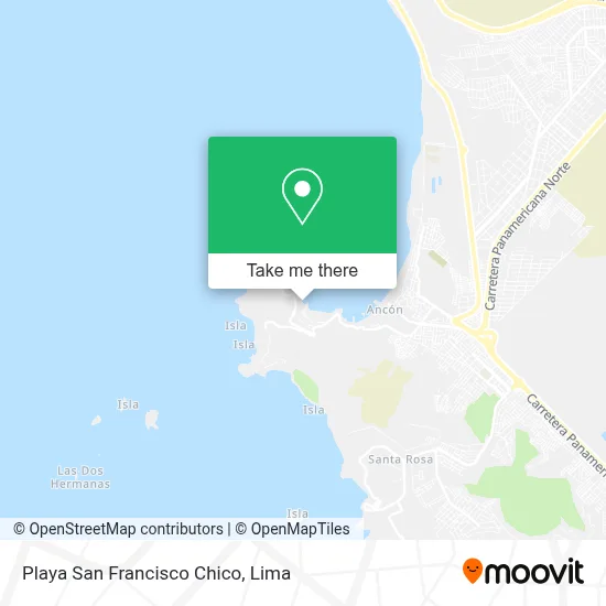 Mapa de Playa San Francisco Chico
