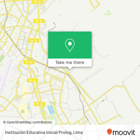 Institución Educativa Inicial Prolog map