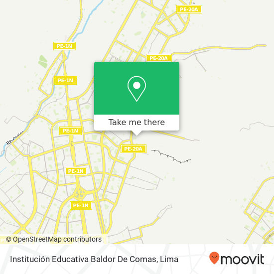Institución Educativa Baldor De Comas map