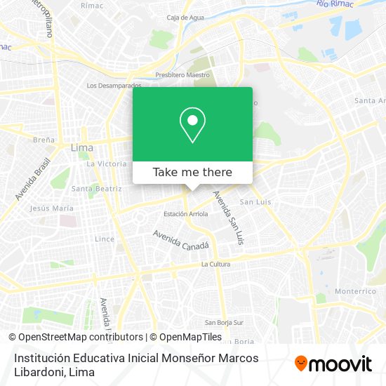 Institución Educativa Inicial Monseñor Marcos Libardoni map