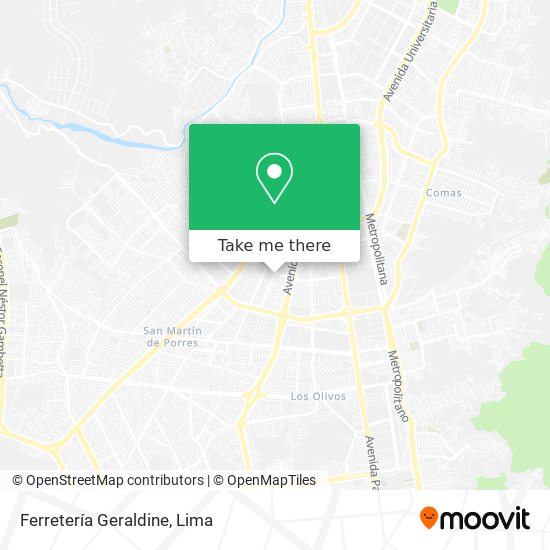 Ferretería Geraldine map