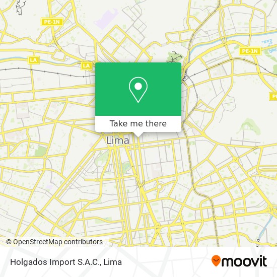 Holgados Import S.A.C. map