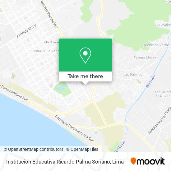 Institución Educativa Ricardo Palma Soriano map