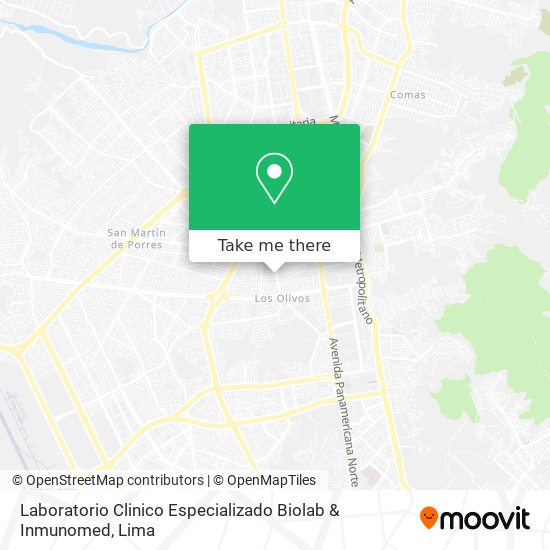 Laboratorio Clinico Especializado Biolab & Inmunomed map