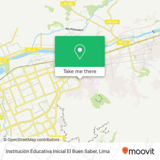 Institución Educativa Inicial El Buen Saber map