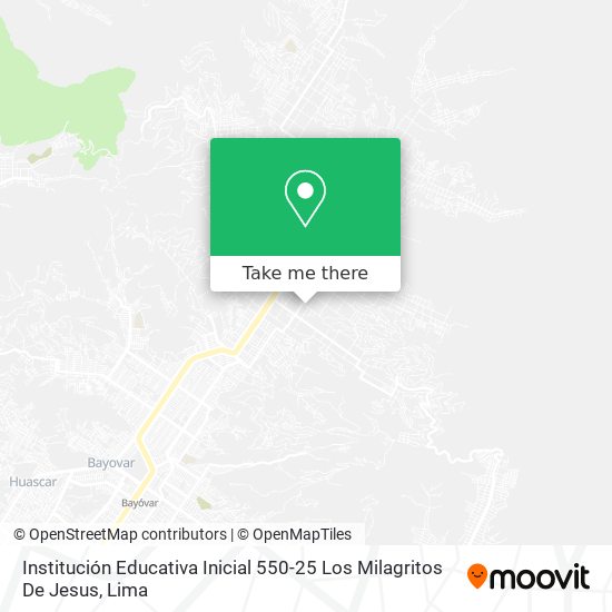 Mapa de Institución Educativa Inicial 550-25 Los Milagritos De Jesus