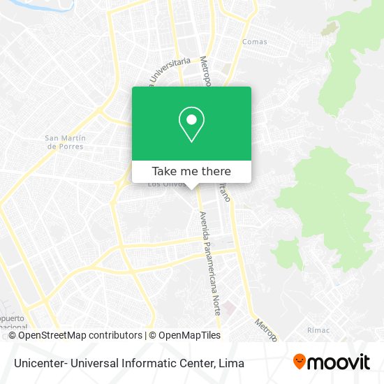 Unicenter- Universal Informatic Center map