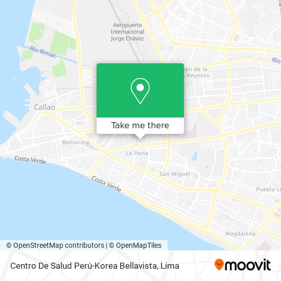 Mapa de Centro De Salud Perú-Korea Bellavista