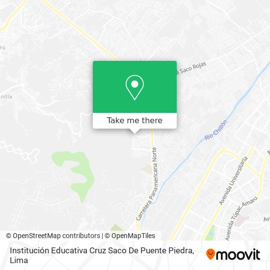 Institución Educativa Cruz Saco De Puente Piedra map