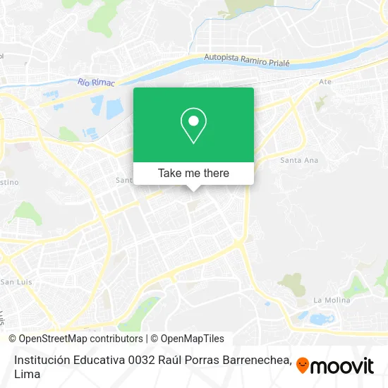 Institución Educativa 0032 Raúl Porras Barrenechea map