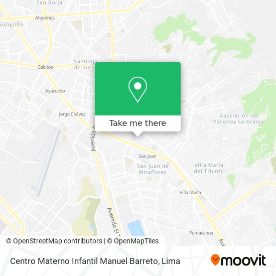 Centro Materno Infantil Manuel Barreto map