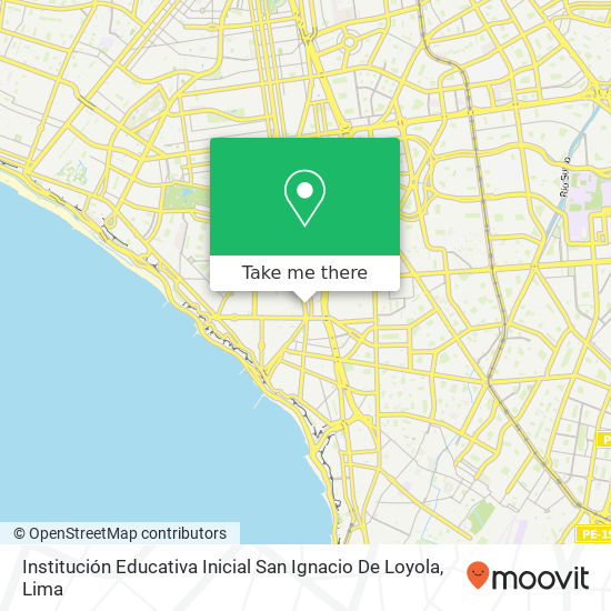 Institución Educativa Inicial San Ignacio De Loyola map