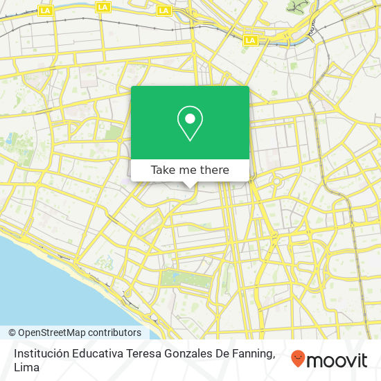 Institución Educativa Teresa Gonzales De Fanning map