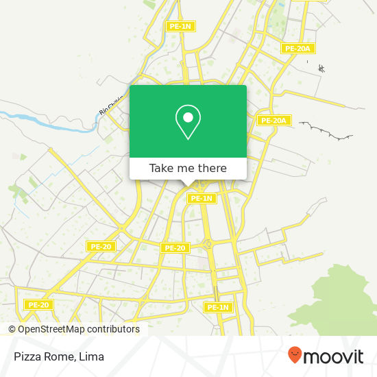 Mapa de Pizza Rome