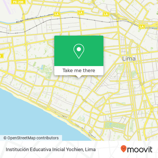 Institución Educativa Inicial Yochien map