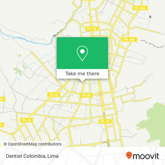 Mapa de Dentist Colombia