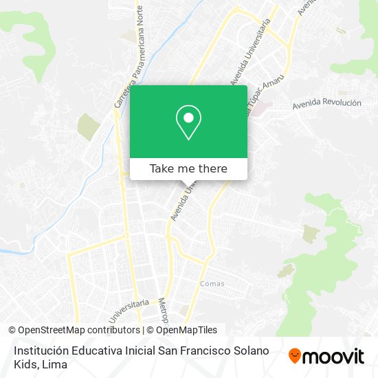 Institución Educativa Inicial San Francisco Solano Kids map
