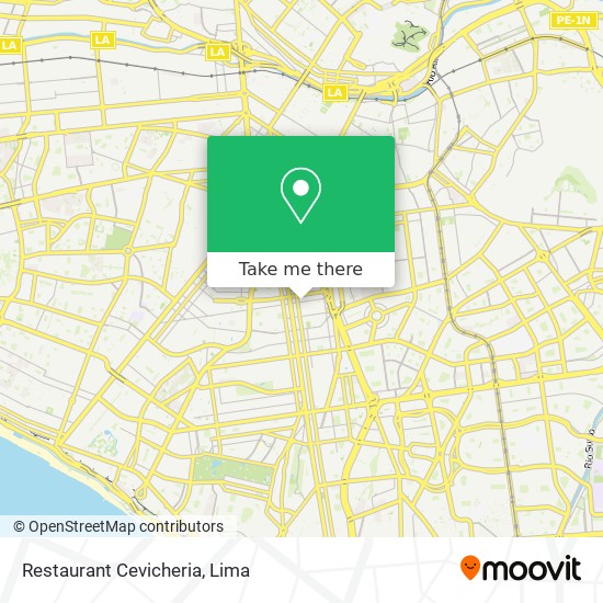 Restaurant Cevicheria map