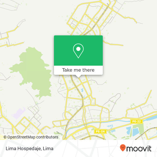 Lima Hospedaje map
