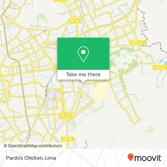 Pardo's Chicken map
