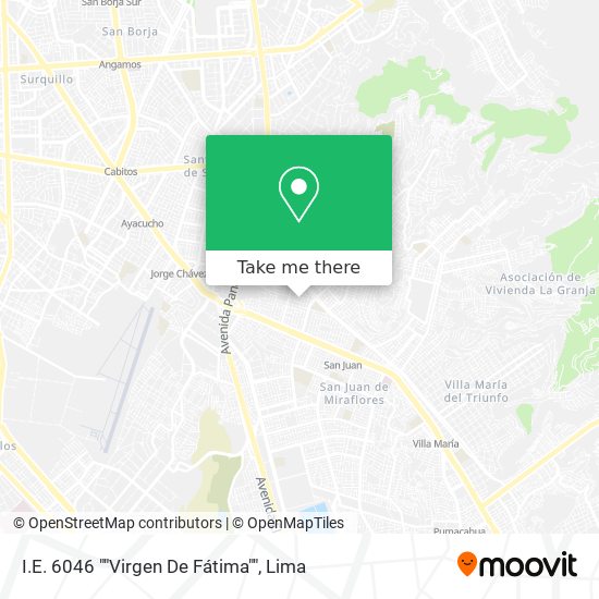 I.E. 6046 ""Virgen De Fátima"" map