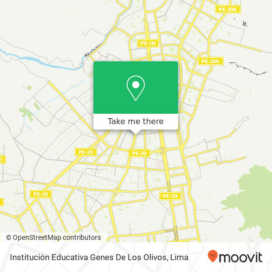 Institución Educativa Genes De Los Olivos map