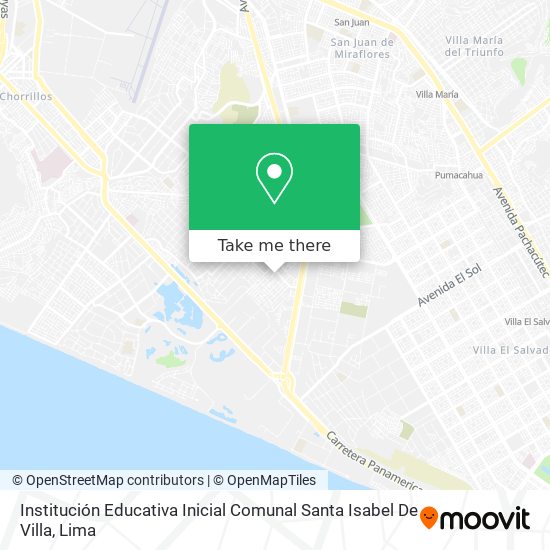 Institución Educativa Inicial Comunal Santa Isabel De Villa map