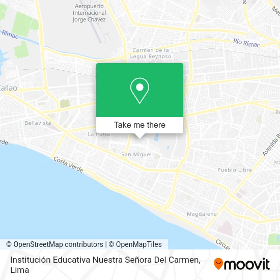 Mapa de Institución Educativa Nuestra Señora Del Carmen