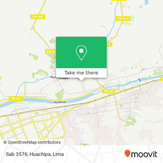 Mapa de Sab 3576, Huachipa
