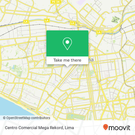 Centro Comercial Mega Rekord map