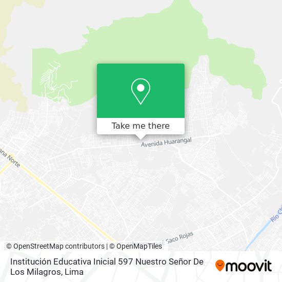 Mapa de Institución Educativa Inicial 597 Nuestro Señor De Los Milagros