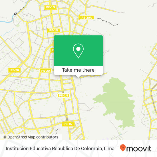 Institución Educativa Republica De Colombia map