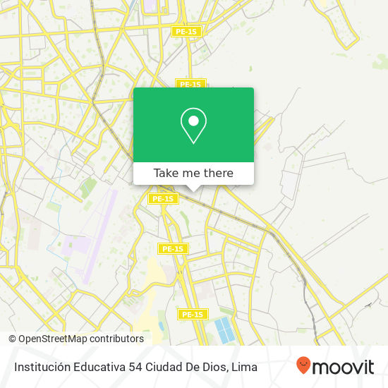 Institución Educativa 54 Ciudad De Dios map